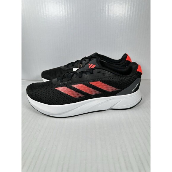 Size 10 Mens adidas DURAMO SL SHOES Core Black / Solar Red / Grey Six IF9483 NEW - Picture 3 of 8